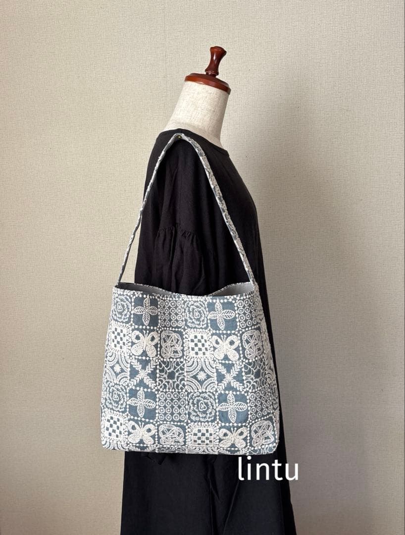 ハンドメイド＊foresttileワンハンドルバッグminaperhonen