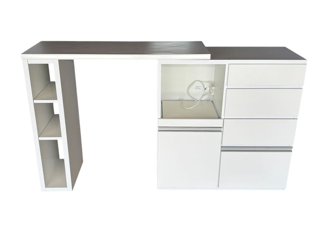 ニトリ 伸縮カウンター クオーレOP105WH キッチンカウンター 発送不可