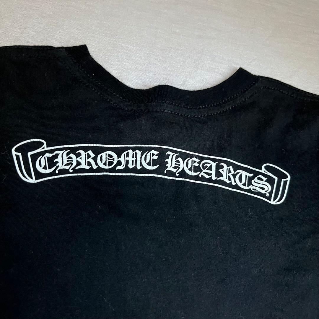 クロムハーツ Chrome Hearts Tシャツ ロゴ 黒 ブラック 150