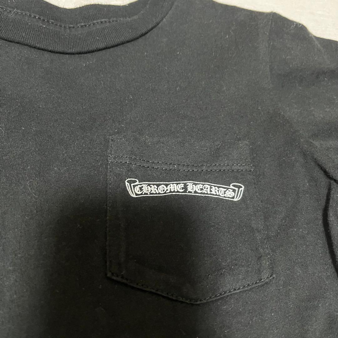 クロムハーツ Chrome Hearts Tシャツ ロゴ 黒 ブラック 150
