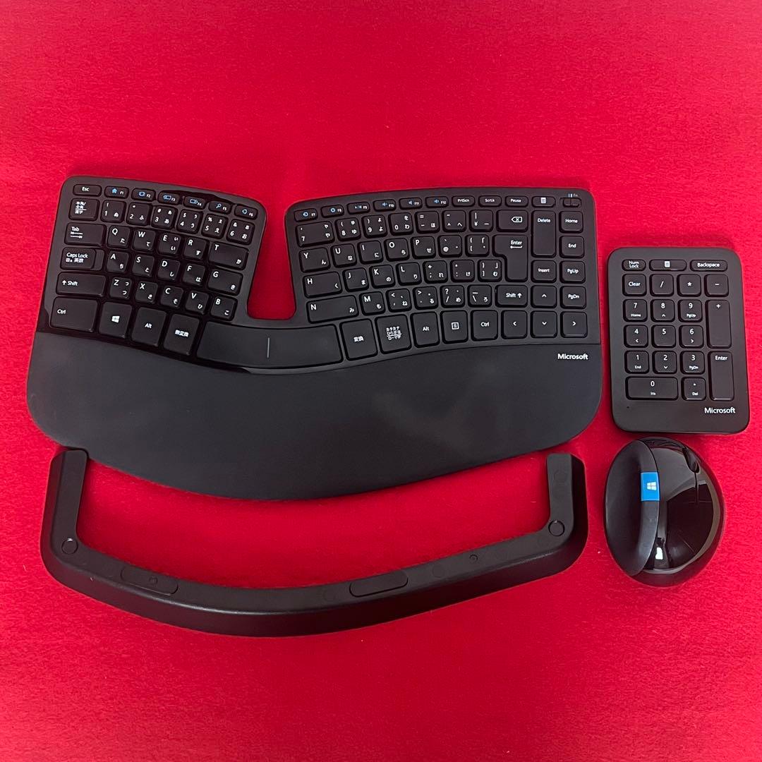 Microsoft 人間工学エルゴノミクス キーボード テンキー マウスセット