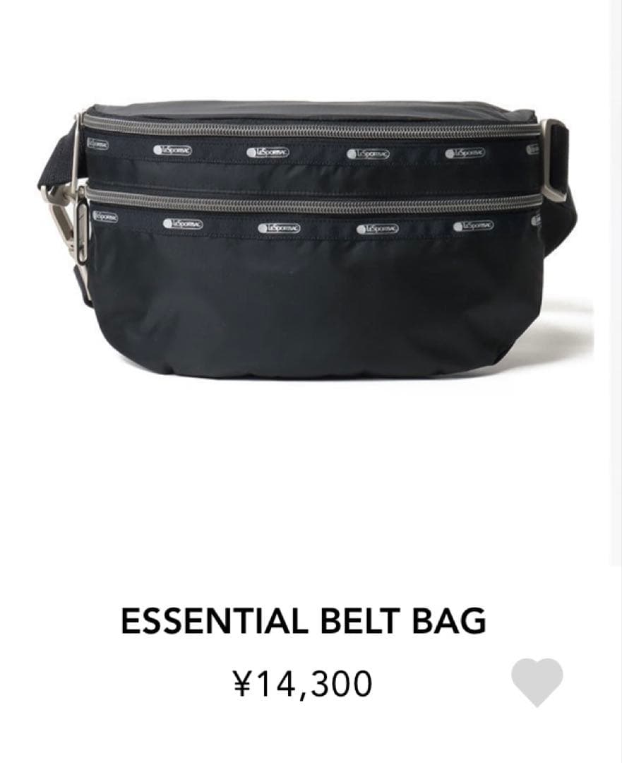 新品未使用品　レスポートサック　エッセンシャルベルトバッグ