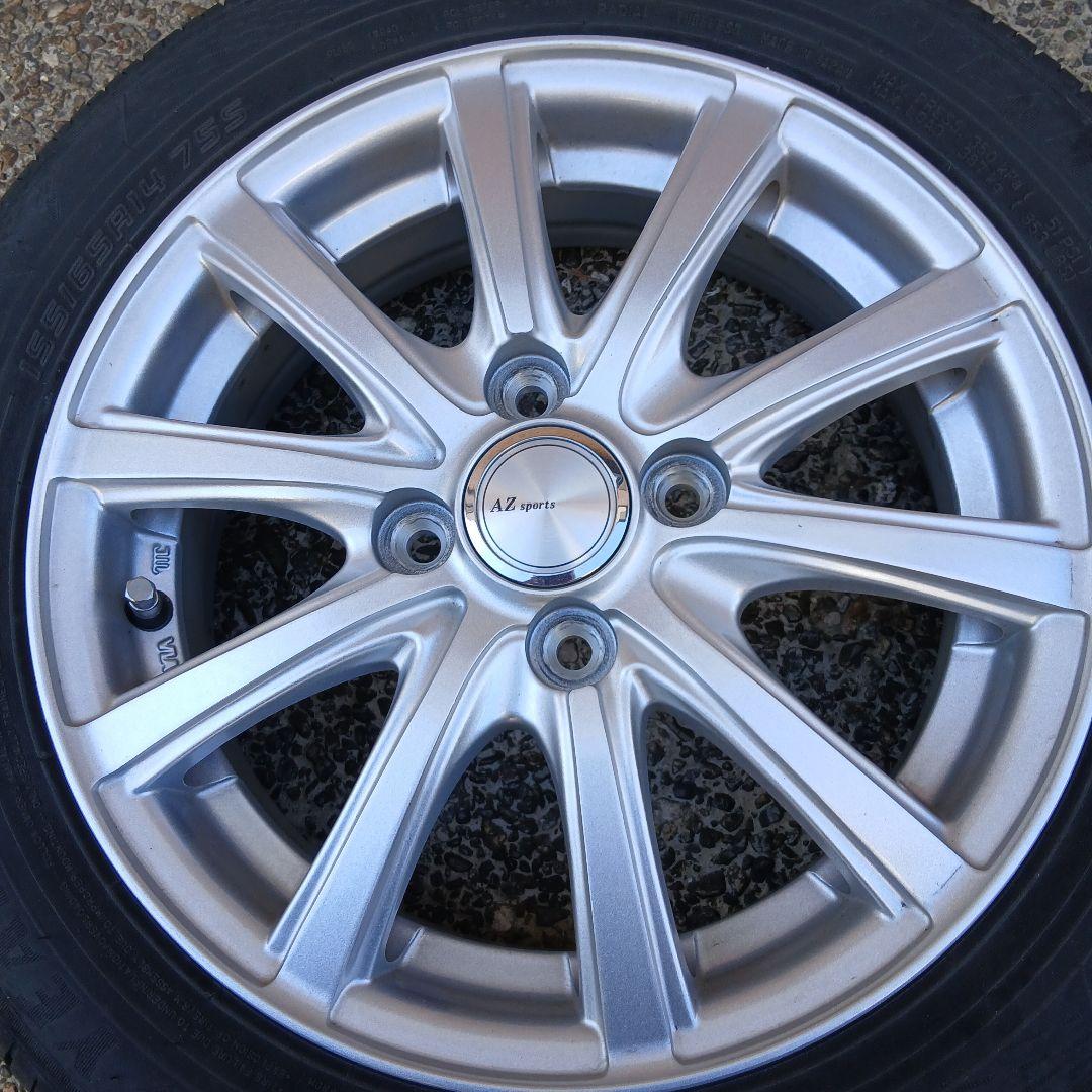 【愛知県田原市・引取限定限定】155/65/14インチ アルミホイールセット