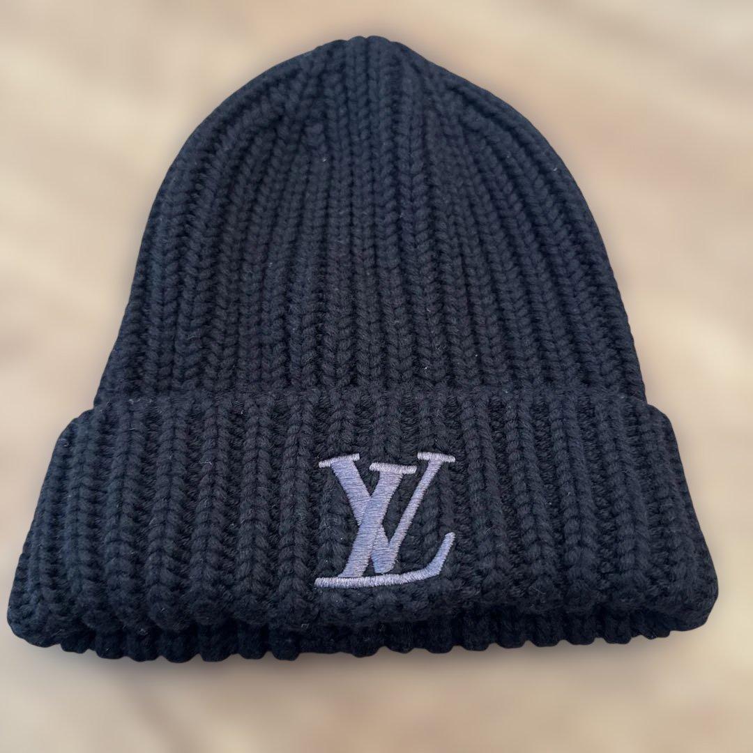 LOUIS VUITTON ルイヴィトンビーニー・オンリー ウールノワール黒