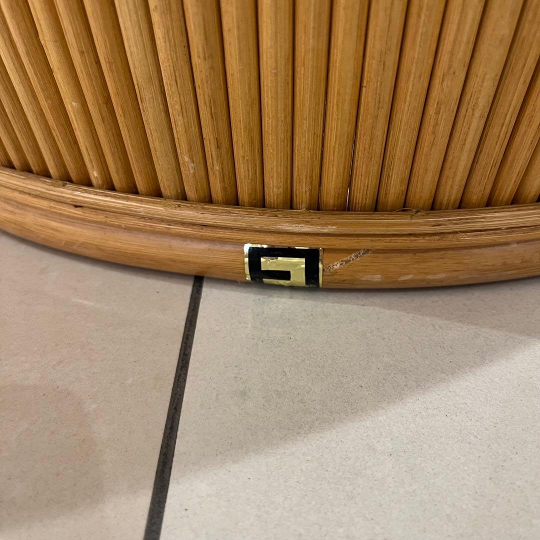 昭和レトロ コスガ家具 ラタン座椅子 ラタンチェア 2脚セット kosuga