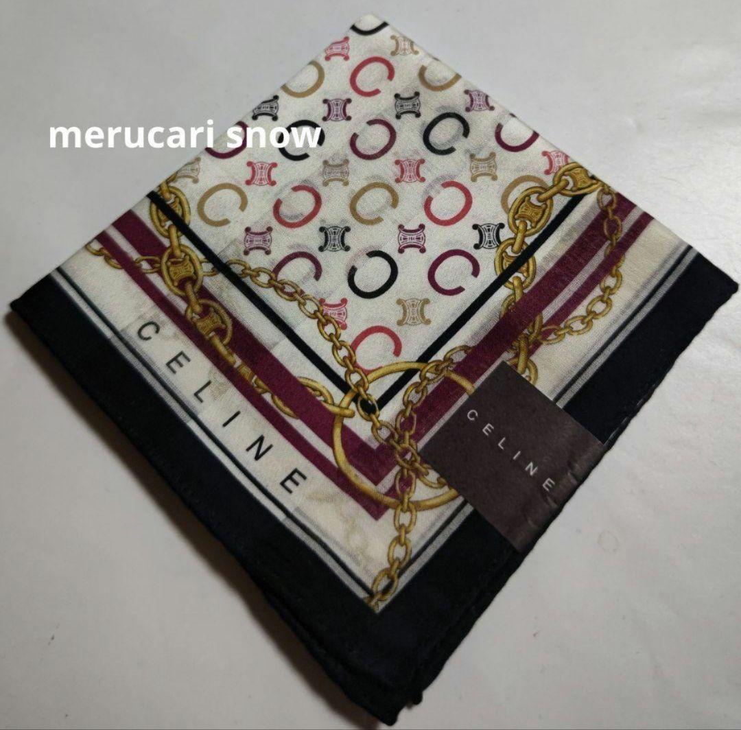 おまとめ3点　FENDI　ハンカチ　リボン　CELINE大判ハンカチ