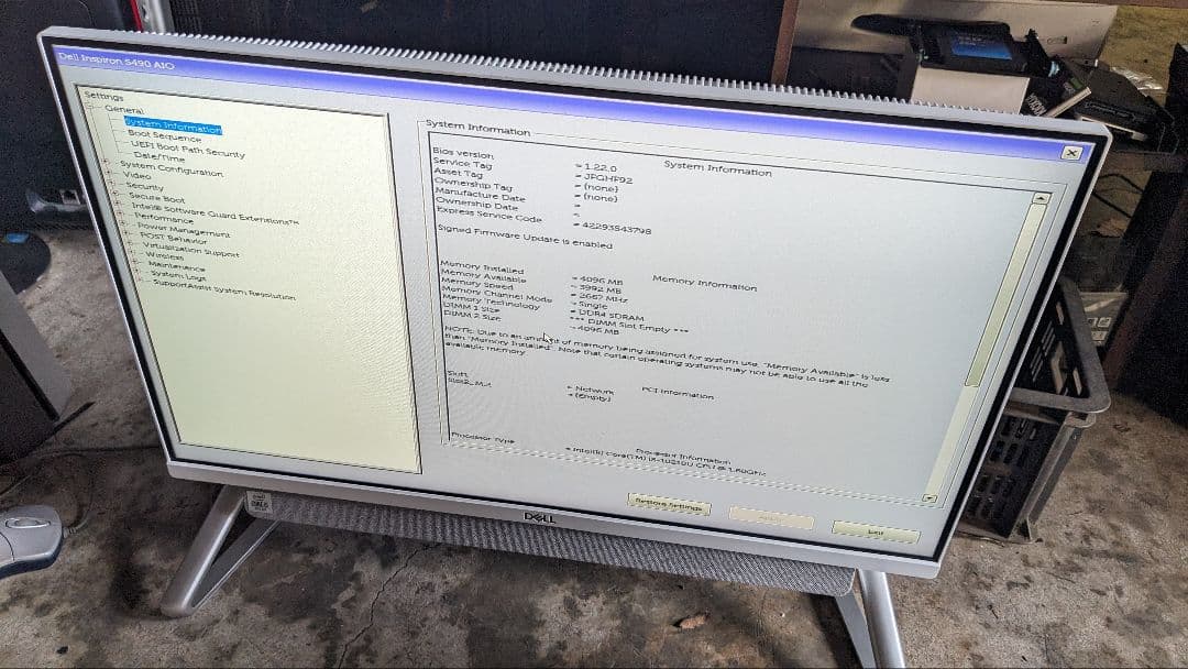 Windowsデスクトップ DELL Inspiron 24-5490 i5-10210U