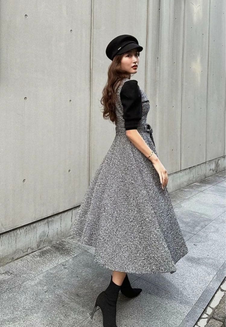 sheller ヘリンボーントレンチドレス