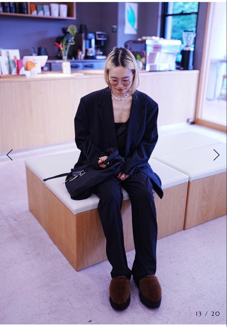 完売品 moontreeplanet TOO - ROW black パンツ M