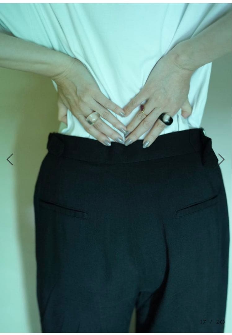 完売品 moontreeplanet TOO - ROW black パンツ M