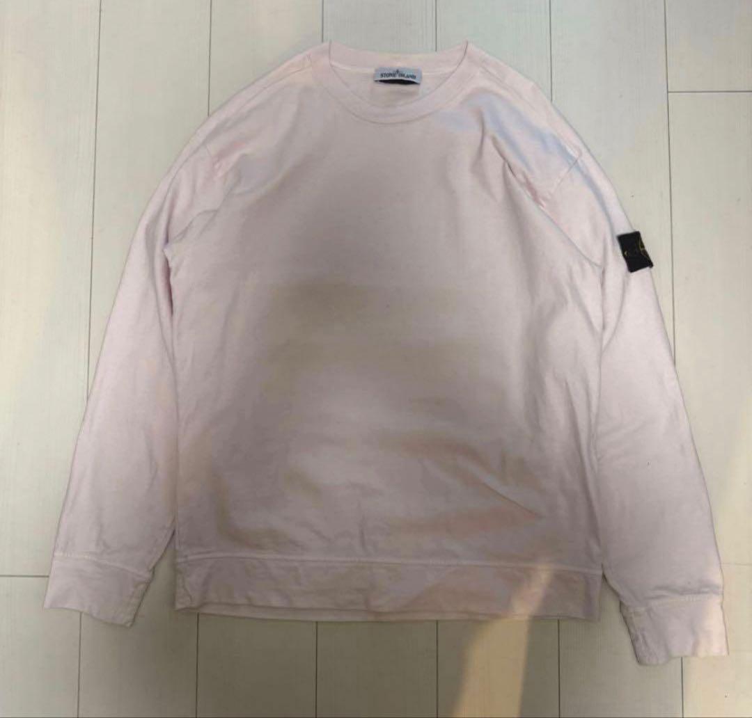 ストーンアイランド ピンク 長袖トレーナー stone 
