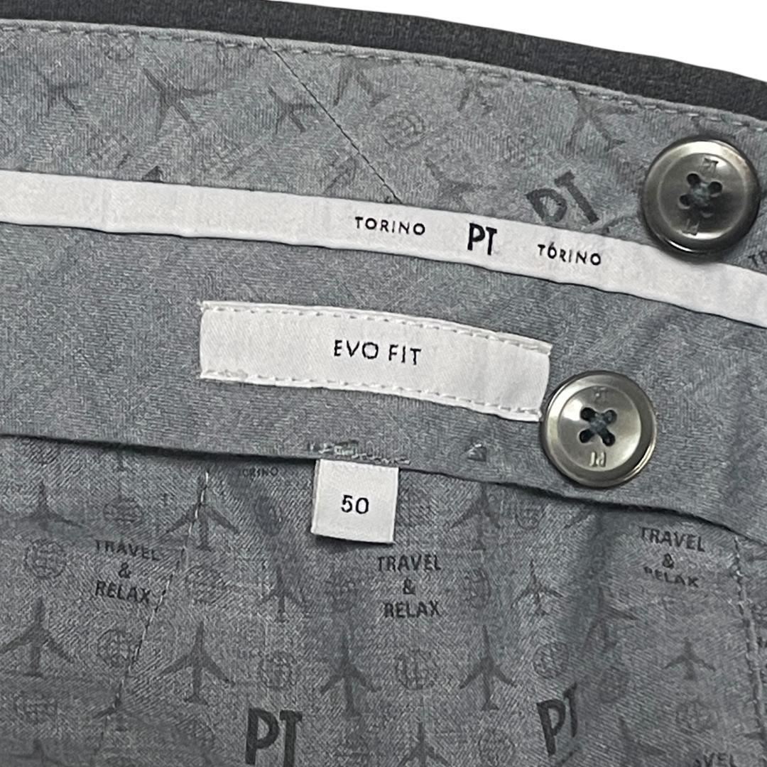 PT TORINO トラベラー ストレッチ スラックス 50 チャコールグレー