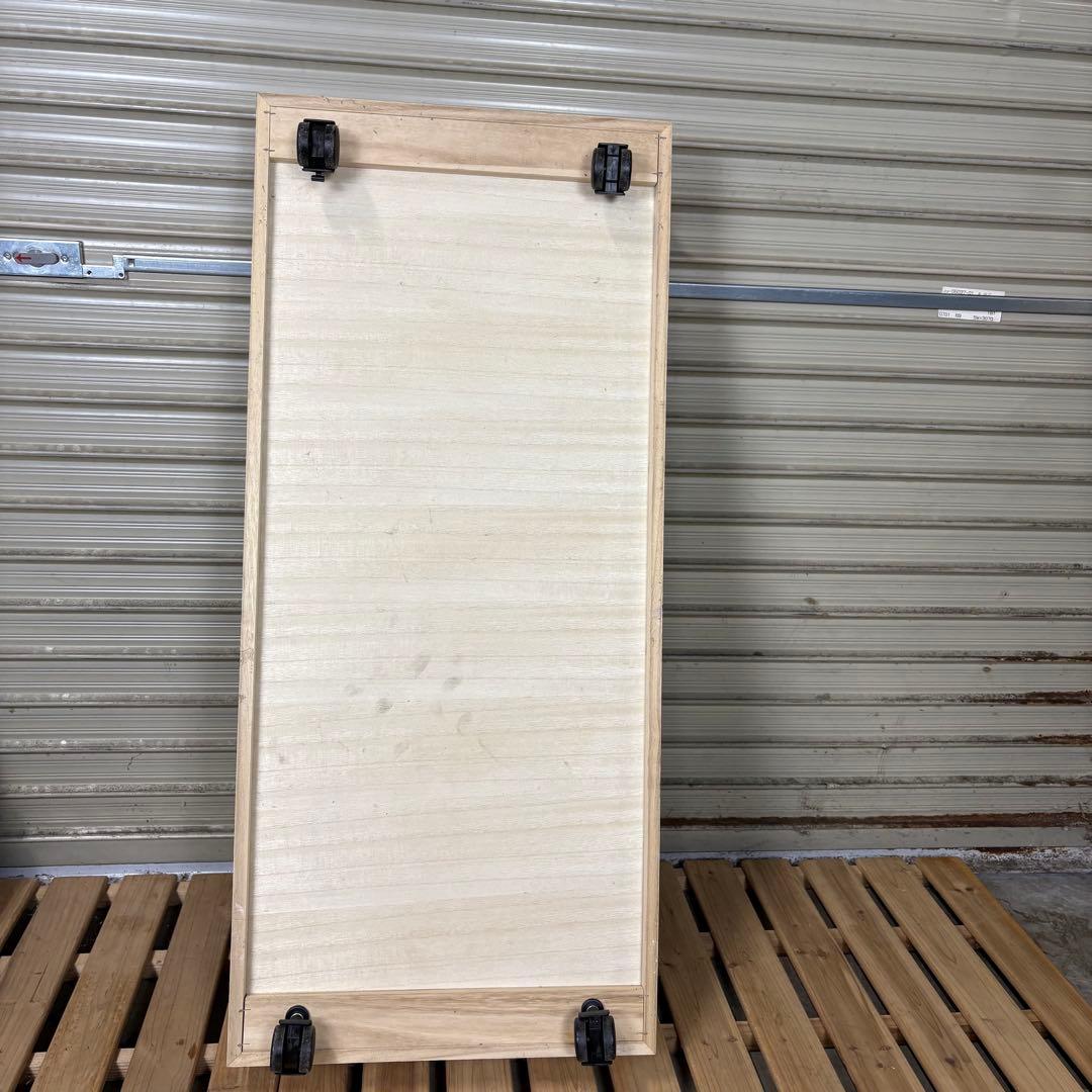 【送料込】桐　キャスター付衣装箱 5段 桐天然木　衣装ケース　着物収納　和家具