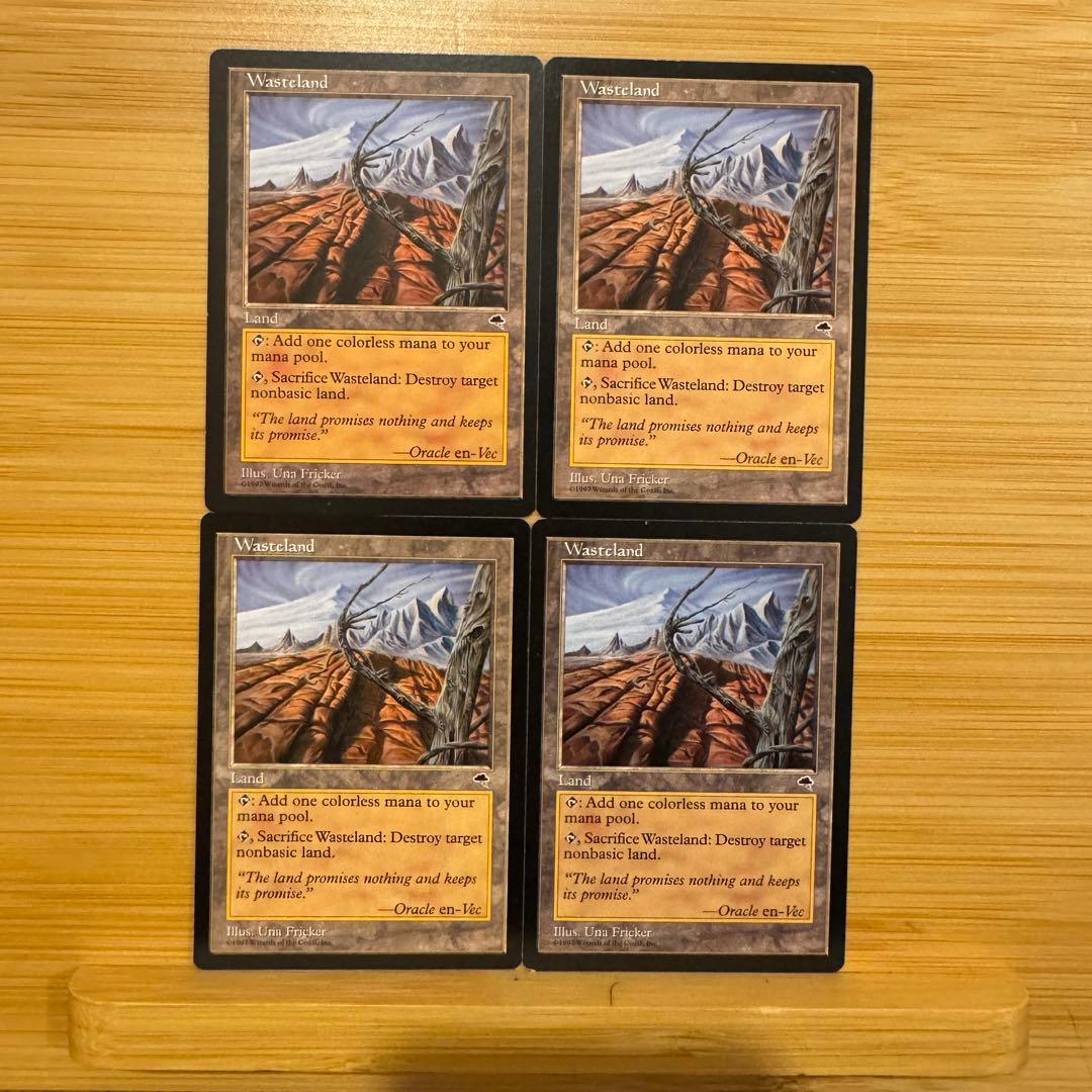 4枚 不毛の大地 英語版 テンペスト