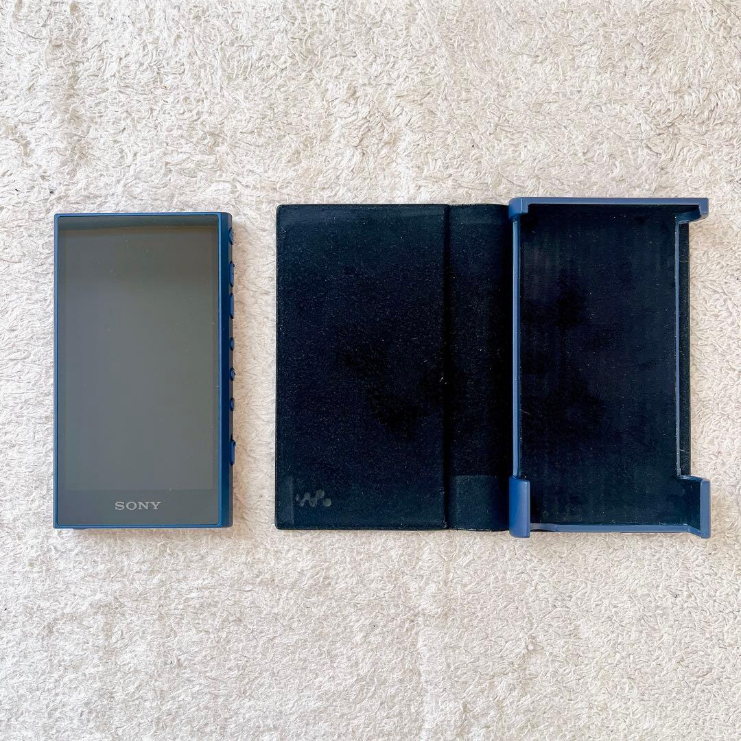 中古 SONY ウォークマン NW-A306 ブルー 32GB 本体+ケース付き