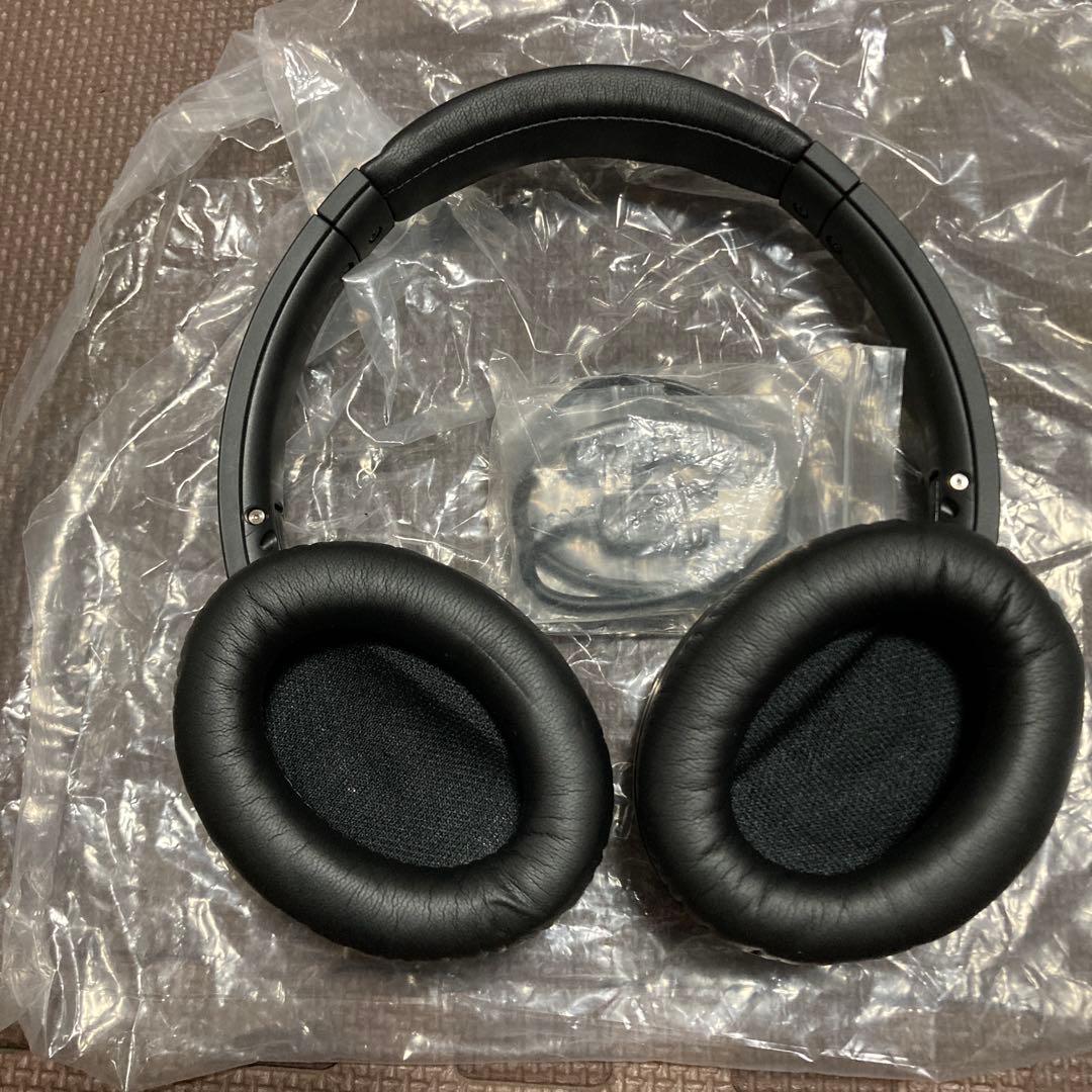 オーディオテクニカ、Audio-Technica ワイヤレスヘッドホン ブラック