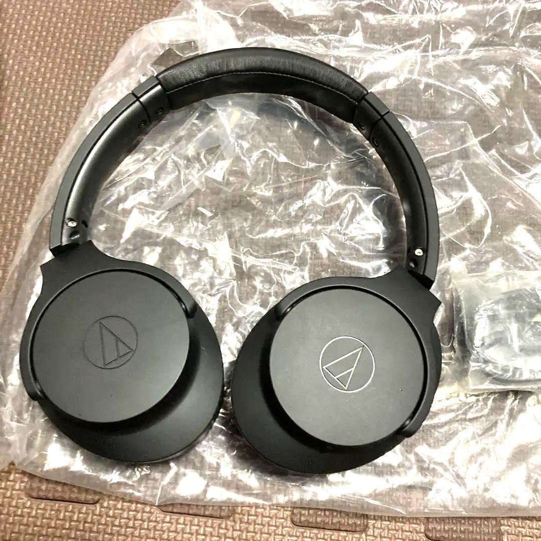 オーディオテクニカ、Audio-Technica ワイヤレスヘッドホン ブラック