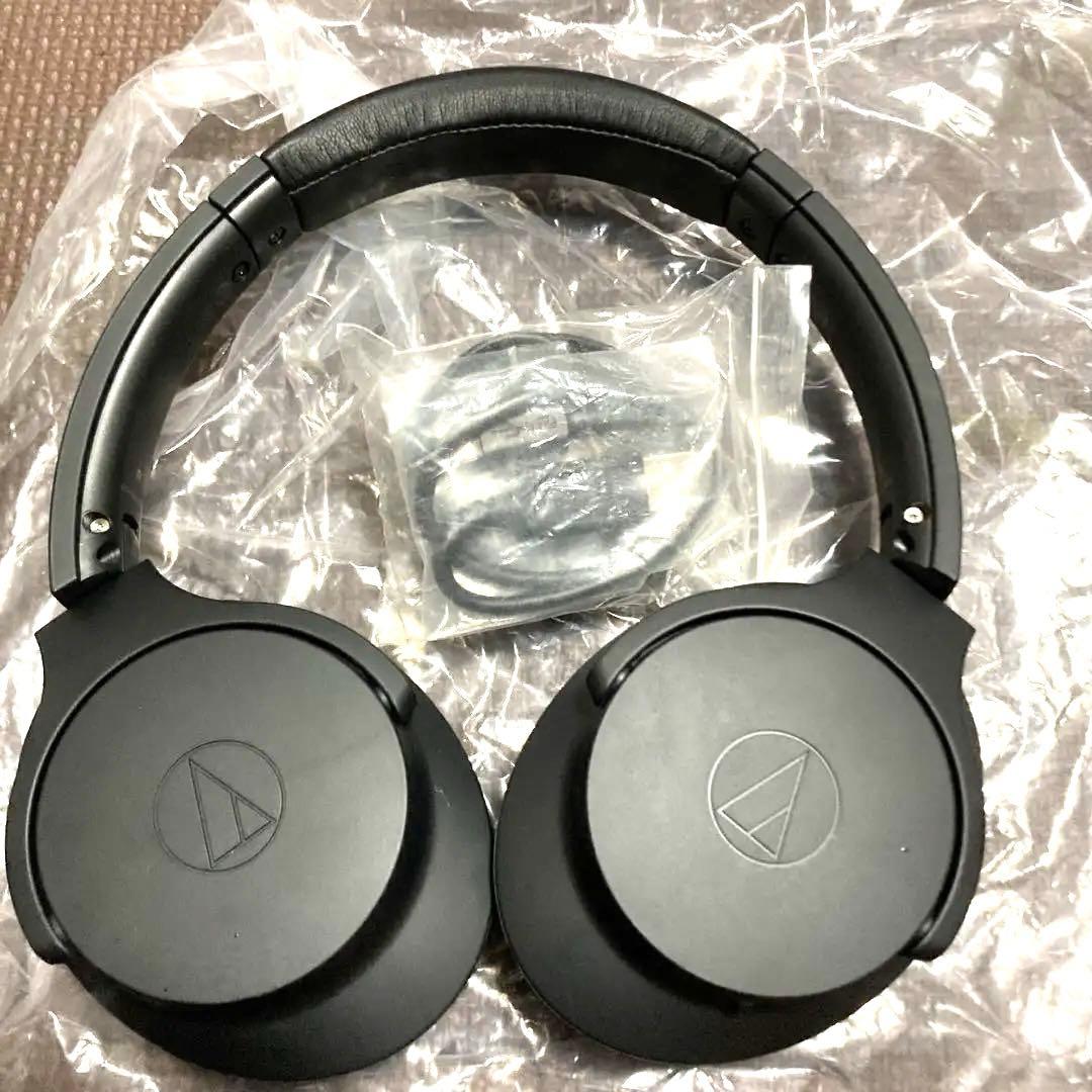 オーディオテクニカ、Audio-Technica ワイヤレスヘッドホン ブラック