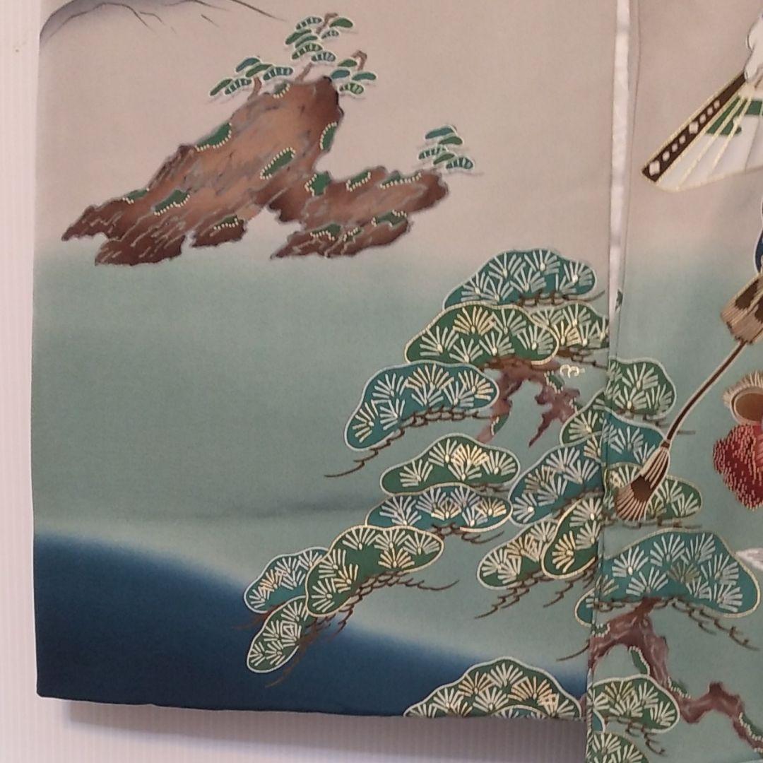 大特価高級 お宮詣りお祝い着 男の子 正絹 新品未使用 No3 ぴろみ