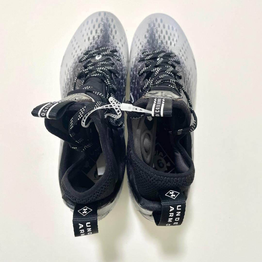 アンダーアーマー アメフトシューズ 27.5cm スパイク メンズ ブラック