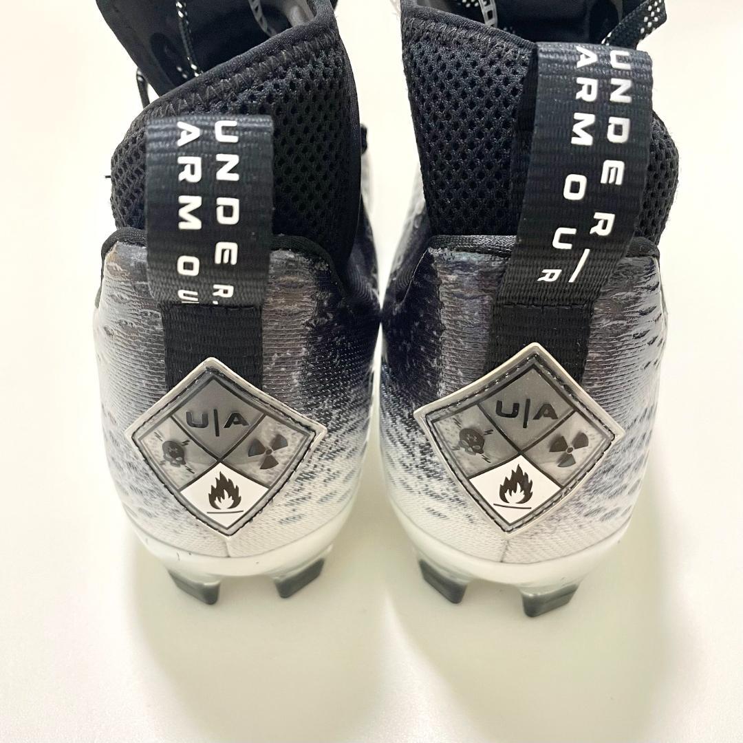 アンダーアーマー アメフトシューズ 27.5cm スパイク メンズ ブラック