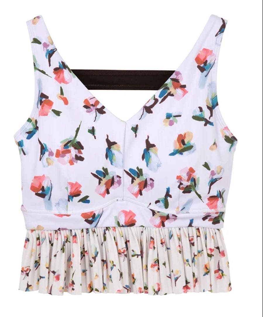 【SUKALA】ローズプリントブラトップ アイボリー S