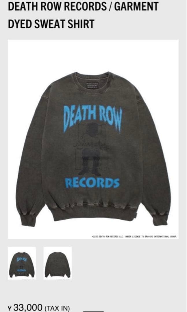 wackomaria DEATH ROW RECORDS デスロー　スウェットM