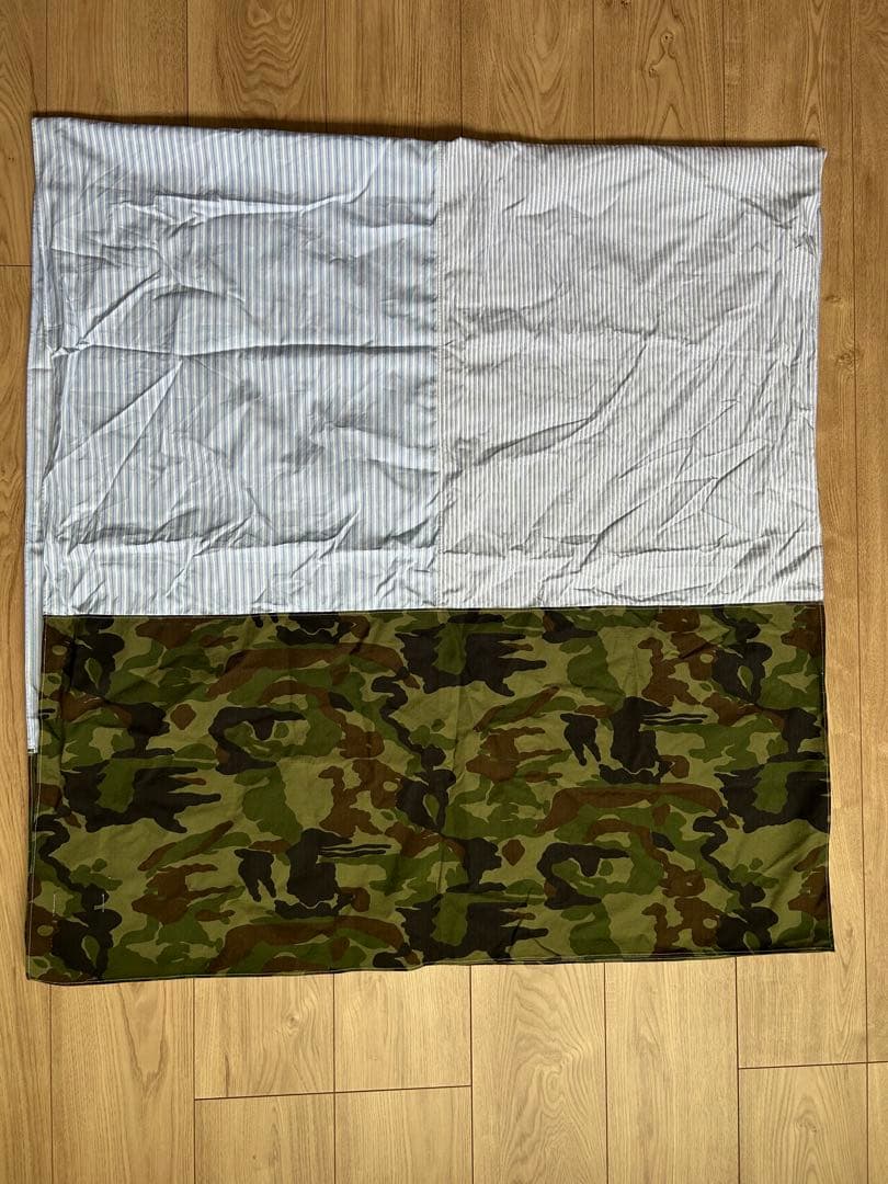 COMME des GARCONS SHIRT ストール 迷彩×ストライプ