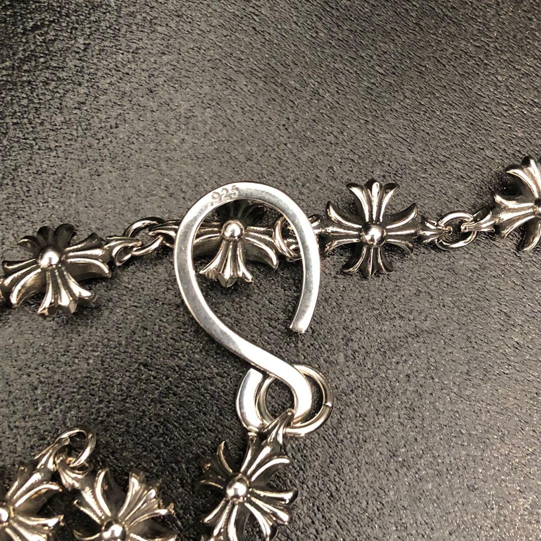 ウォレットチェーン　クロスデザイン　シルバー925刻印！即日発送‼️