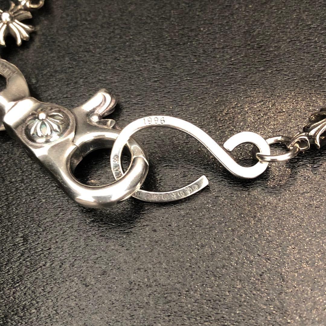 ウォレットチェーン　クロスデザイン　シルバー925刻印！即日発送‼️