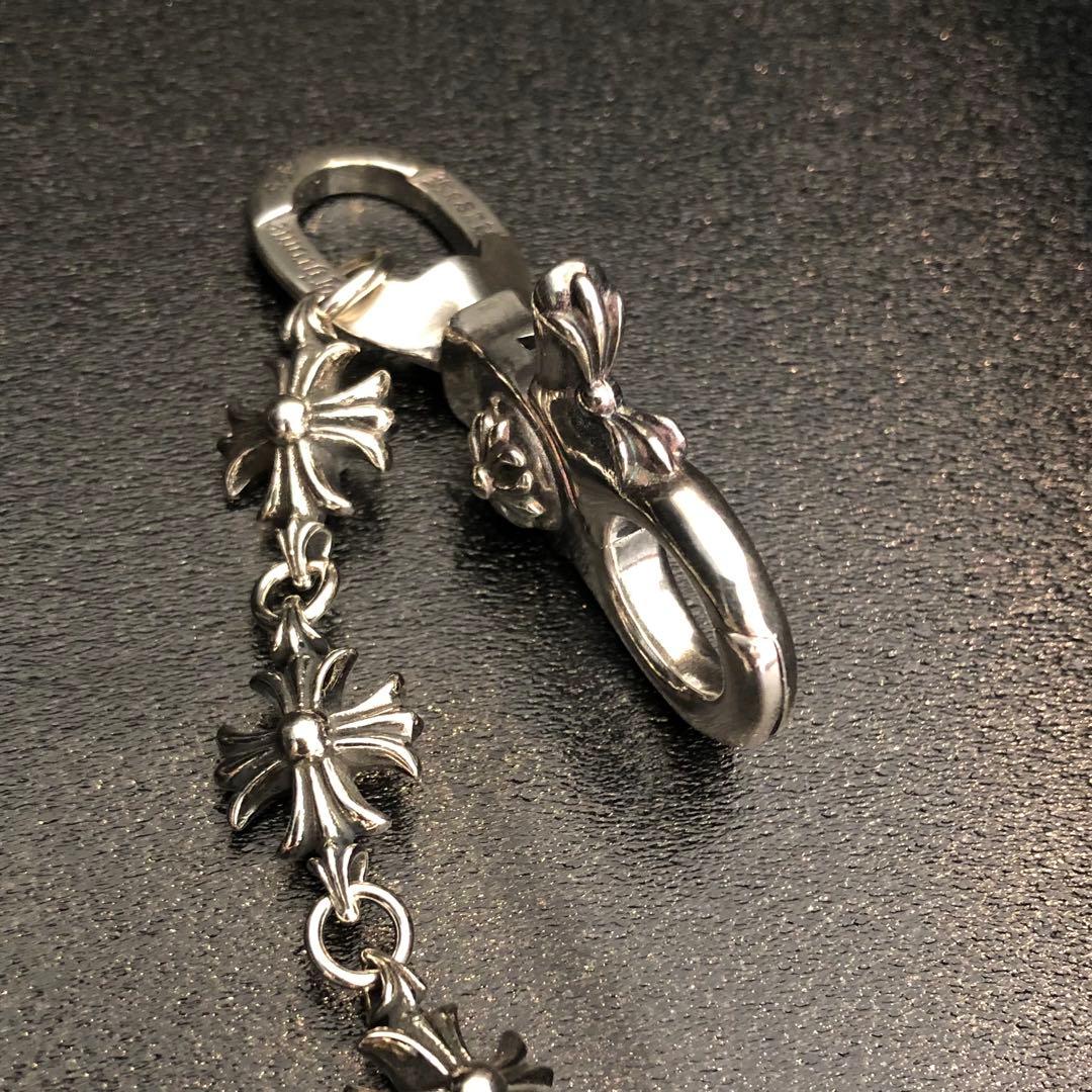 ウォレットチェーン　クロスデザイン　シルバー925刻印！即日発送‼️