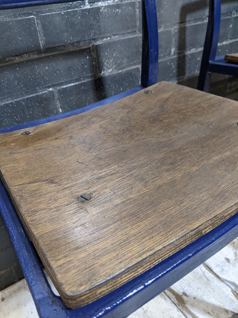 ネイビーアイアン スツール 2脚セット