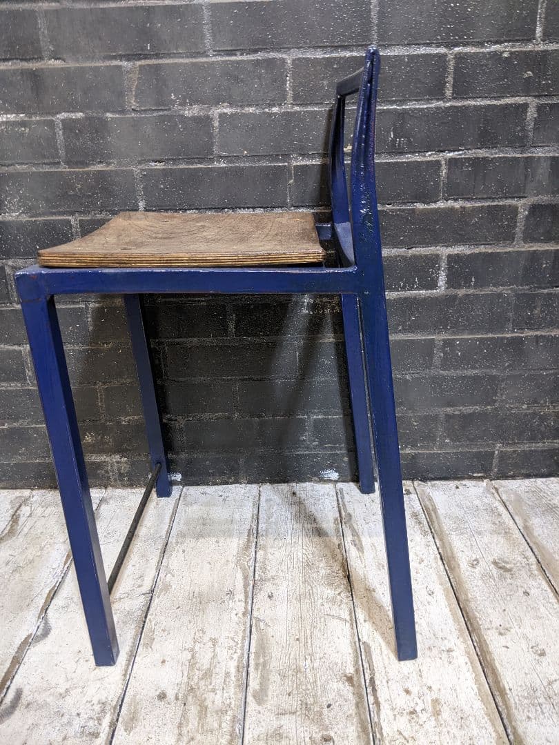 ネイビーアイアン スツール 2脚セット