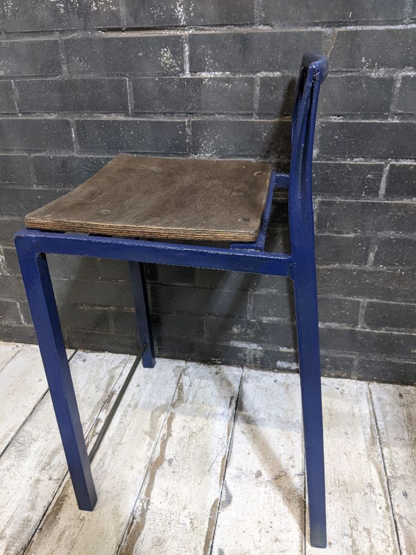 ネイビーアイアン スツール 2脚セット