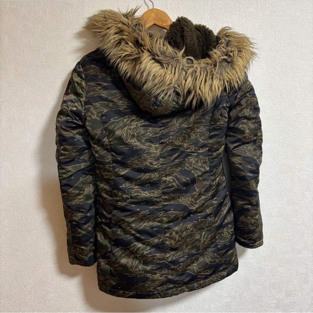 ヒステリックグラマー N3B ジャケット　ファー　カモフラ　モッズコート