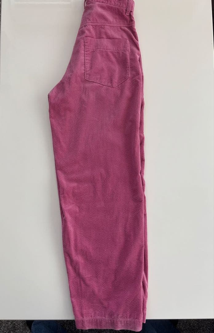 【美品】ダブルスタンダードクロージング　コーデュロイワイドパンツ　ピンク 38