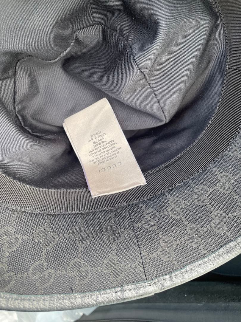 【グッチ オリジナル GGキャンバス バケットハットブラック】