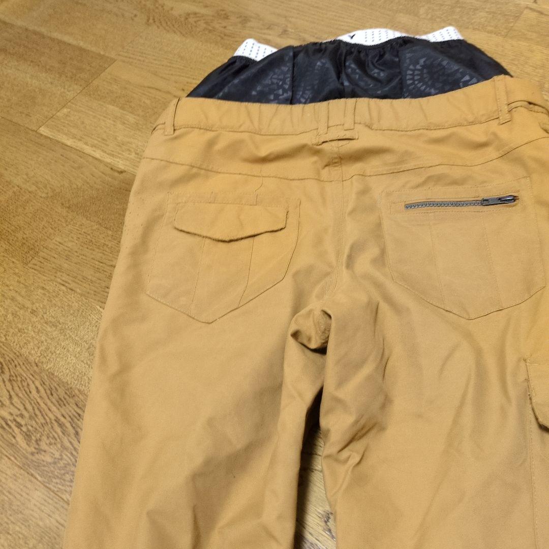 【美品】ROXY　スノボウェア　上下セット　Ｓ　総柄　　　キャメルブラウン