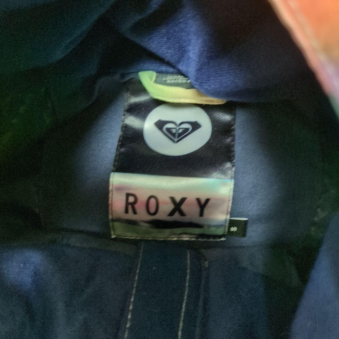 【美品】ROXY　スノボウェア　上下セット　Ｓ　総柄　　　キャメルブラウン