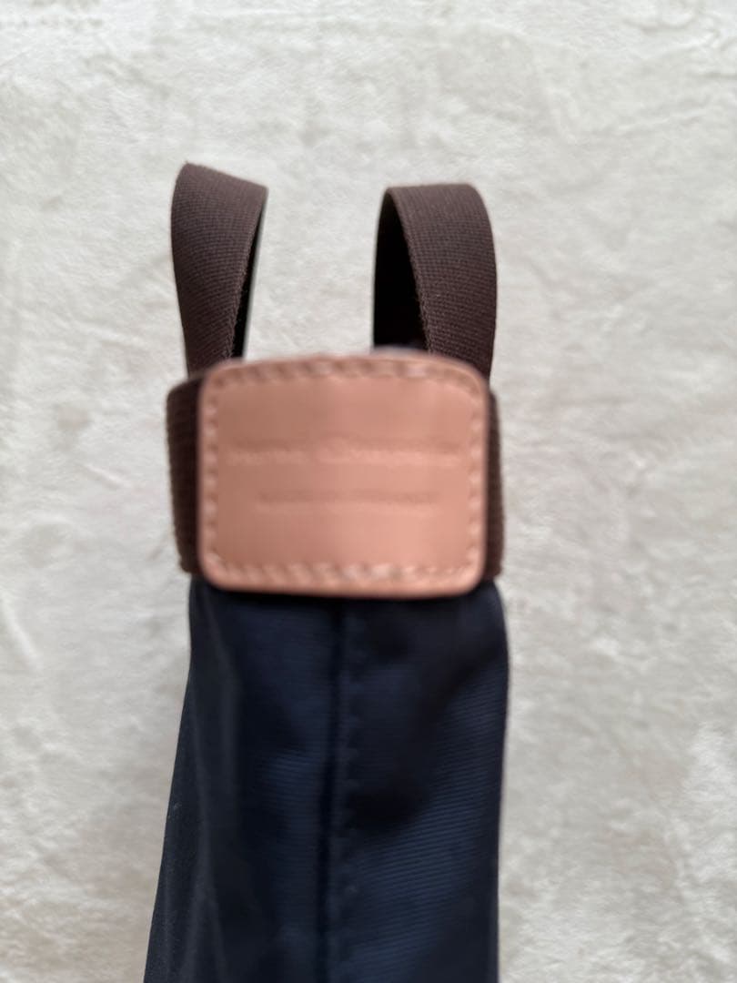 エルベシャプリエ　707C（コーデュラ舟型トートM）　ネイビー×モカ