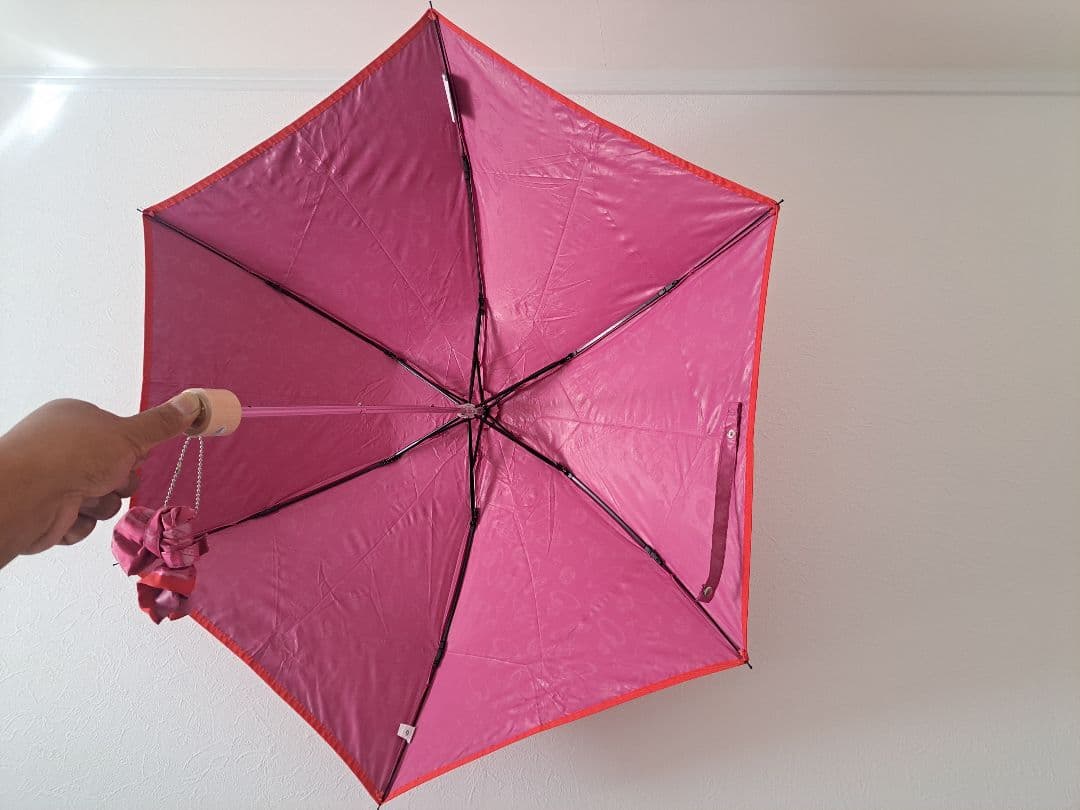 ヴィヴィアンウエストウッド ピンク折りたたみ傘 晴雨兼用