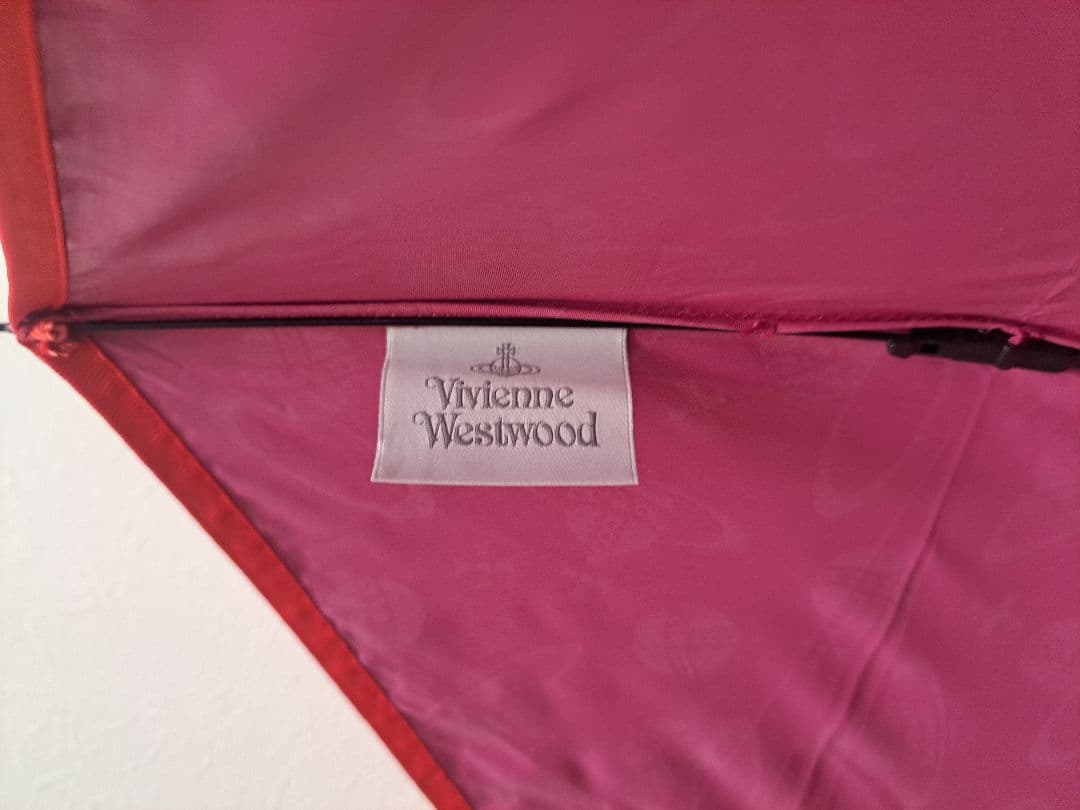 ヴィヴィアンウエストウッド ピンク折りたたみ傘 晴雨兼用