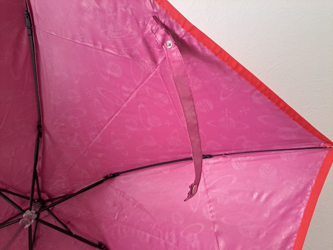 ヴィヴィアンウエストウッド ピンク折りたたみ傘 晴雨兼用