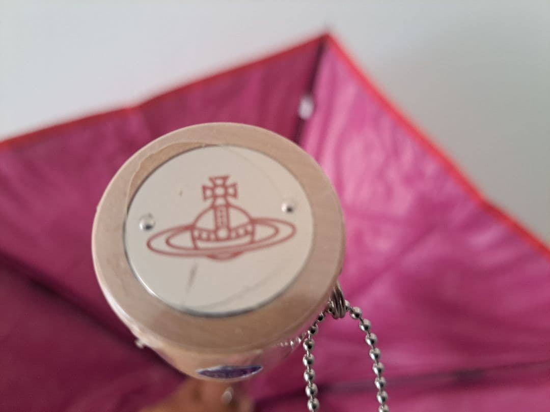 ヴィヴィアンウエストウッド ピンク折りたたみ傘 晴雨兼用