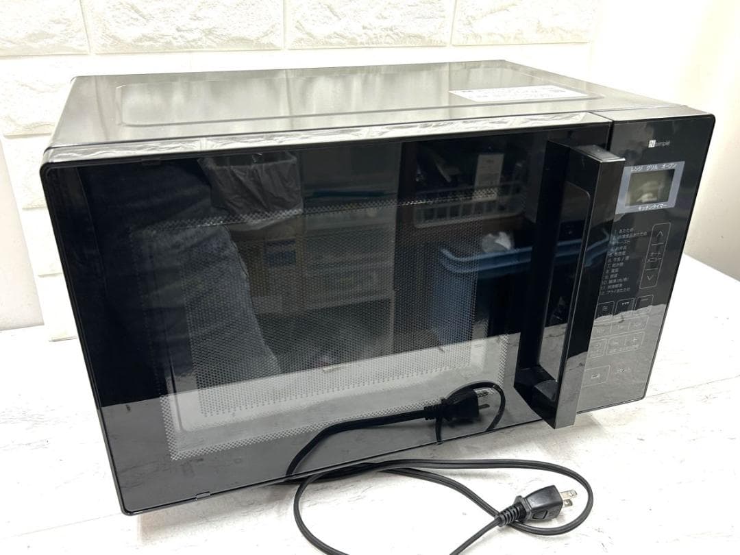 フラットオーブンレンジ16L ニトリ 2025年製 BK2C04 BK *