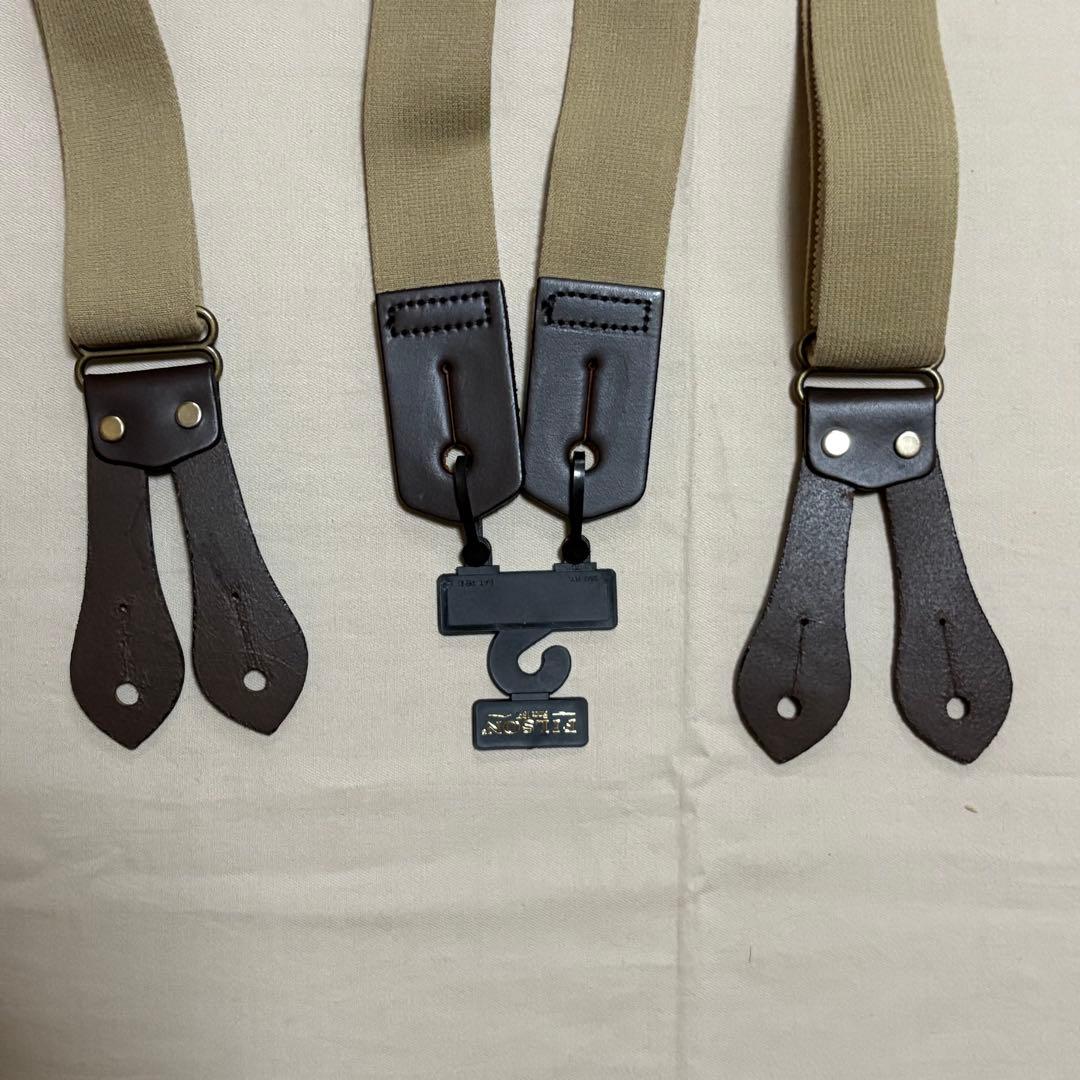 けんたFILSON フィルソン サスペンダー TAN USA製 新品未使用