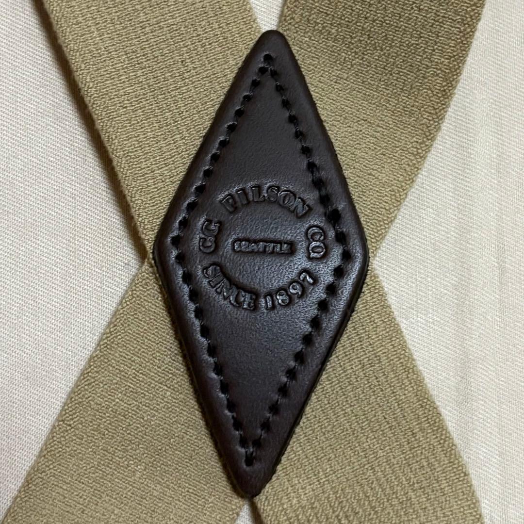 けんたFILSON フィルソン サスペンダー TAN USA製 新品未使用