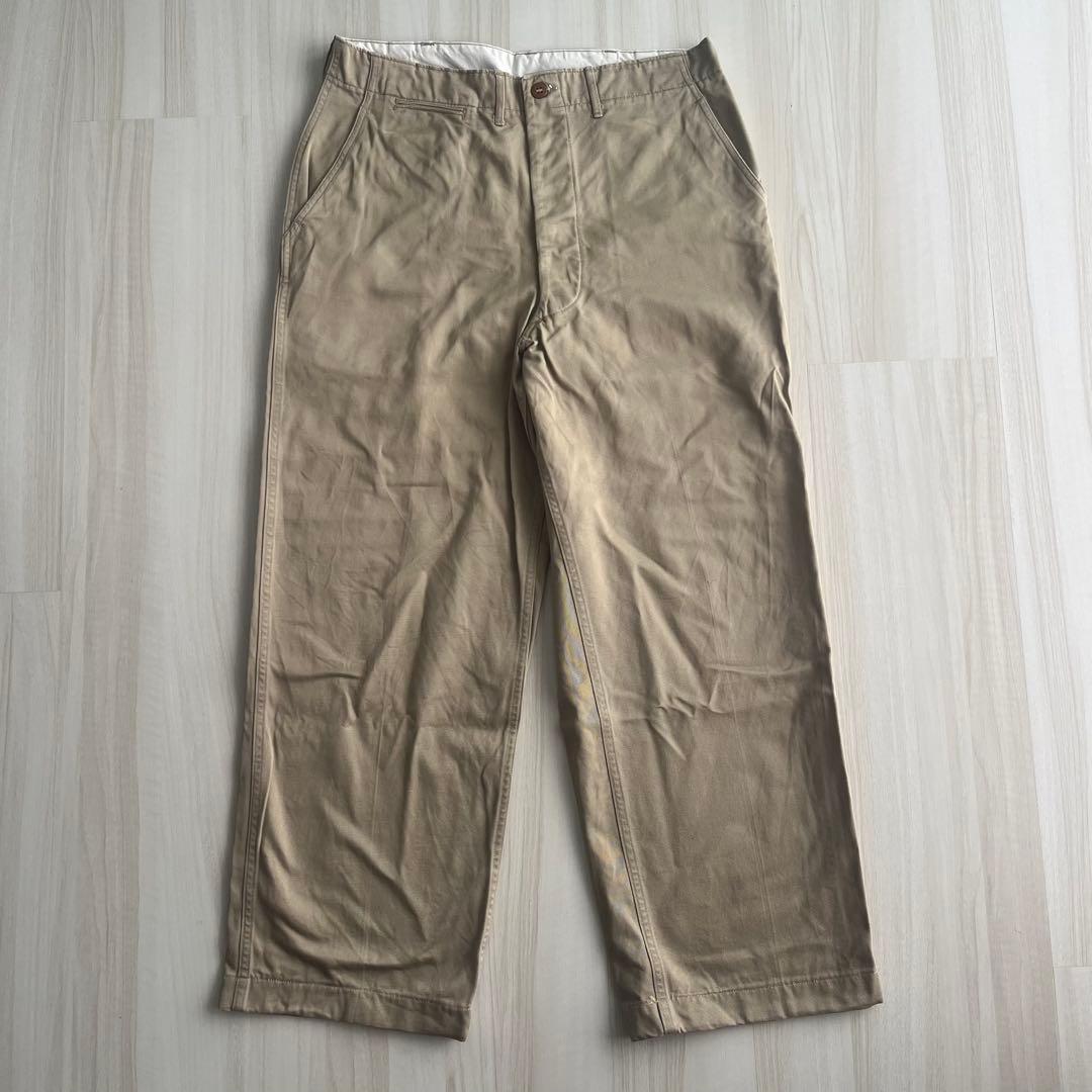 40s50s US ARMY M45 KHAKI チノパンツ ビンテージ