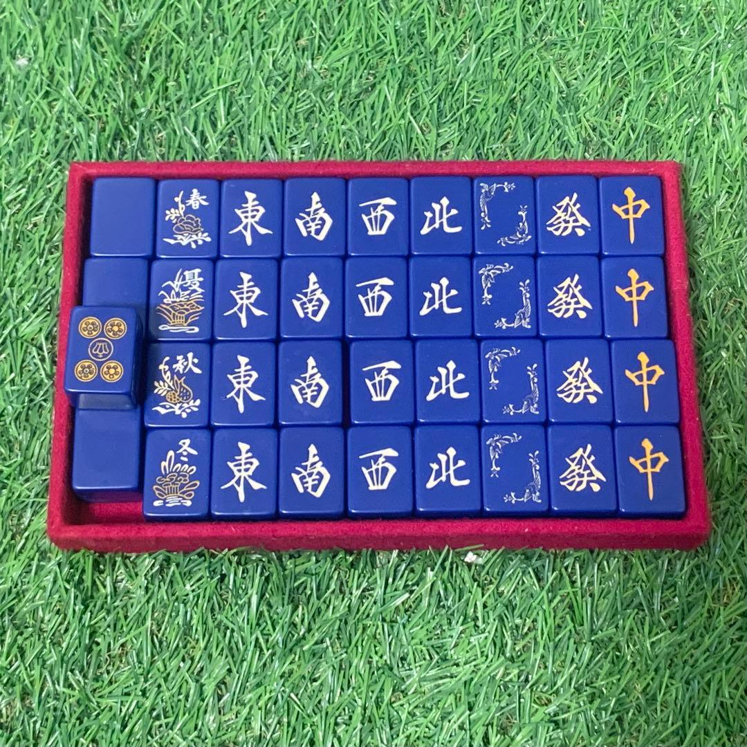 良品 希少全青牌 麻雀牌 キングバードケース TAKARA 五筒王冠