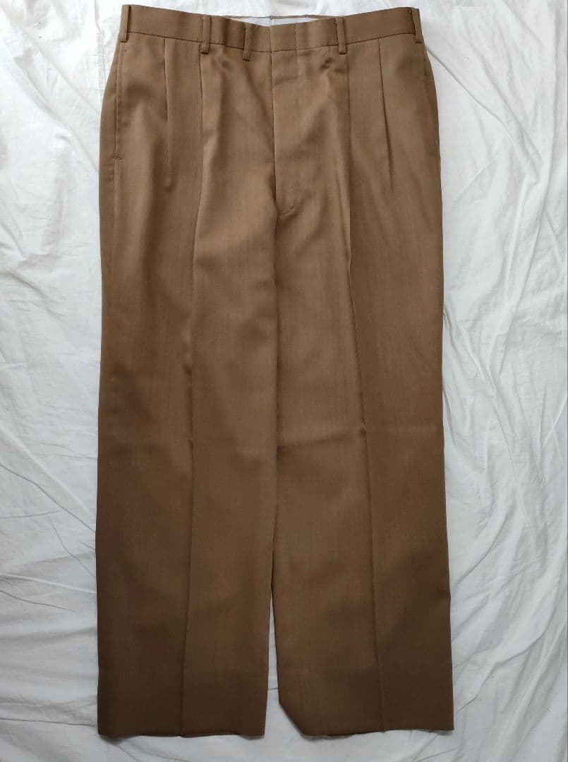 vintage ブラウン　ダブル　セットアップ　スーツ